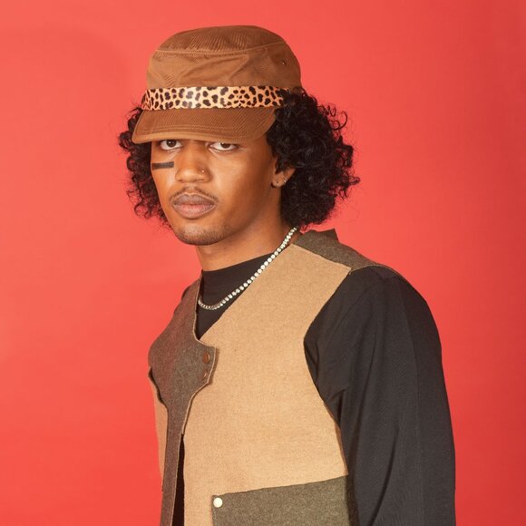 Upcycled Wool Vest by SPARK + REBEL, Unique, Unisex, Japanese-Inspired, One Size - Picture 5 of 11